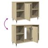 vidaXL Badschrank Sonoma-Eiche 80x33x60 cm Holzwerkstoff