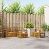 vidaXL Sofagarnituren 6 pcs Natur Massivholz Akazie