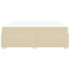 vidaXL Bettrahmen mit Matratze Creme 180 x 200 cm Stoff