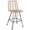 vidaXL Barhocker 2 Stk. 45x56x103,5 cm PE-Rattan und Stahl