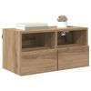 vidaXL TV-Wandschrank Artisan-Eiche 60 x 30 x 30 cm Holzwerkstoff