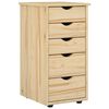 vidaXL Schrank Braun 34 x 39 x 61,5 cm Massivholz Kiefer