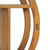 vidaXL Wandregal Yin und Yang 60x15x60 cm Teak Massivholz