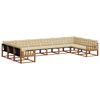 vidaXL Outdoor-Sofagarnitur 10 stk. Natur und Beige