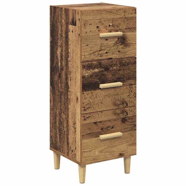 vidaXL Sideboard Altholz 34,5 x 34 x 90 cm Holzwerkstoff