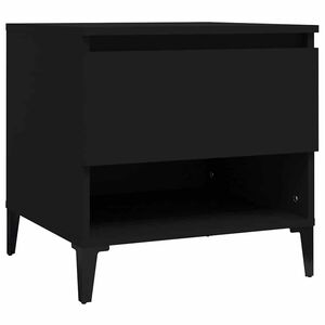 vidaXL Beistelltisch Schwarz 50x46x50 cm Holzwerkstoff