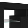 vidaXL TV-Schr&auml;nk mit LED 2 pcs Schwarz Eichen-Optik 215 x 37 x 40 cm