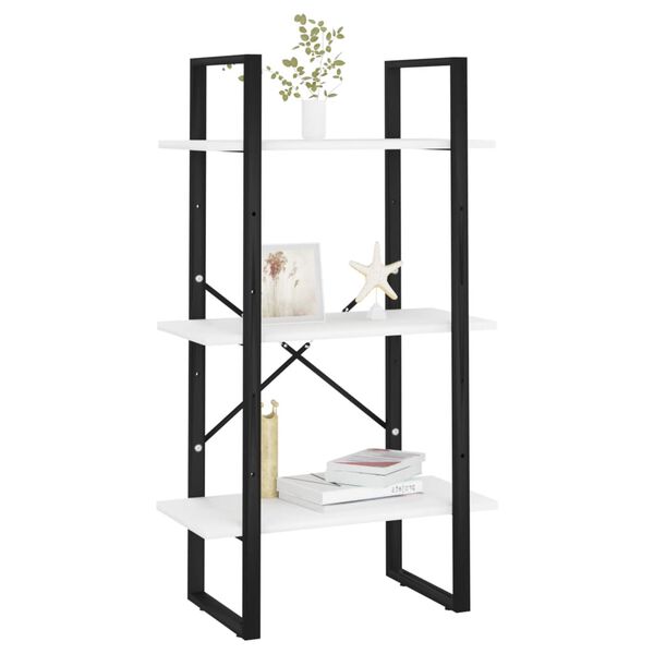 vidaXL Lagerregal Weiß 60x30x105 cm Holzwerkstoff