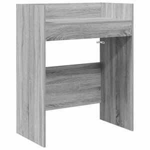 vidaXL DJ Tisch Sonoma-Grau 102 x 45 x 102 cm Holzwerkstoff
