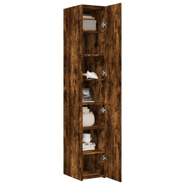 vidaXL Highboard Räuchereiche 30x42,5x185 cm Holzwerkstoff