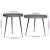 vidaXL Couchtisch 2 Stk. Silbern Holzwerkstoff