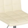 vidaXL Esszimmerstuhl Drehbar Creme Stoff