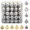 vidaXL Weihnachtskugelset 100 stk. Silber und Gold 4 cm Polystyrol