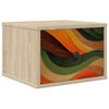 vidaXL Wandmontiertes Nachttischchen BONN Sonoma-Eiche 36 x 33 x 25 cm