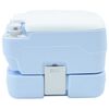 vidaXL Camping-Toilette Helles Blau und Weiß 41,5 x 36,5 x 30 cm