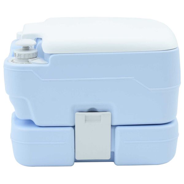 vidaXL Camping-Toilette Helles Blau und Weiß 41,5 x 36,5 x 30 cm