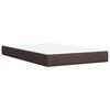 vidaXL Boxspringbett mit Matratze Dunkelbraun 120x190 cm Stoff