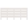 vidaXL Kopfteil Wei&szlig; 200x3x80 cm Massivholz Kiefer