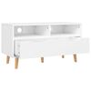 vidaXL TV-Schrank Hochglanz-Weiß 90x40x48,5 cm Holzwerkstoff