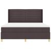 vidaXL Boxspringbett mit Matratze Braun 140 x 200 cm Stoff