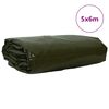 vidaXL Plane 650g / m² Olive Grün 5 x 6 m Canvas mit PVC-Beschichtung