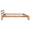 vidaXL Massivholzbett Eiche 160x200 cm