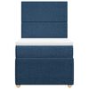 vidaXL Boxspringbett mit Matratze Blau 100x200 cm Stoff