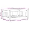 vidaXL Hundebett Wachsbraun 65,5 x 50,5 x 28 cm Massives Kiefernholz