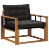 vidaXL Outdoor-Sofagarnitur Massives Akazienholz und Textilene Natur
