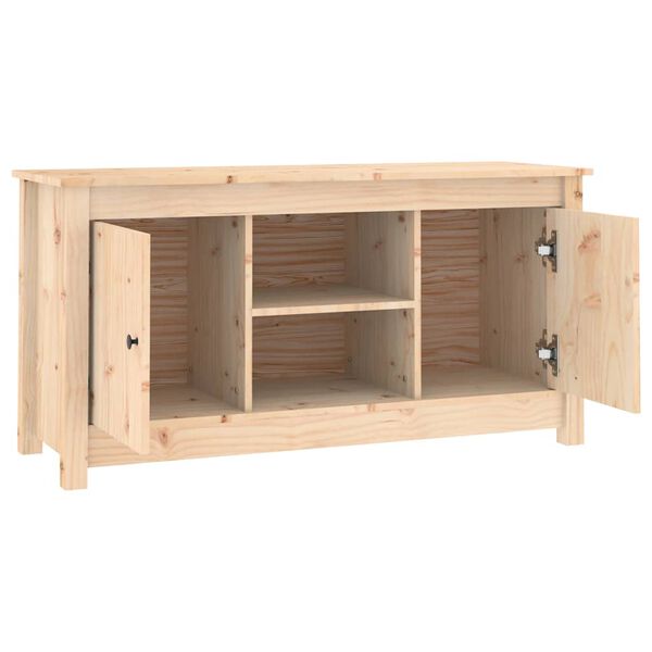 vidaXL TV-Schrank 103x36,5x52 cm Massivholz Kiefer