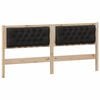 vidaXL Kopfteil Sonstiges Braun und Schwarz 160 cm Massivholz Kiefer