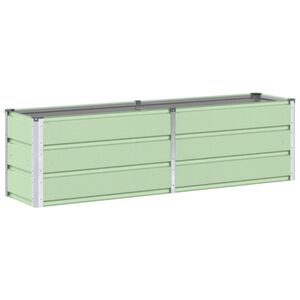 vidaXL Pflanzk&uuml;bel Gr&uuml;n 160 x 40 x 45 cm Stahl