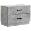 vidaXL Nachttisch Betongrau 62 x 34,5 x 44,5 cm Holzwerkstoff