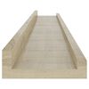 vidaXL Wandregale 4 Stk. Sonoma-Eiche 80x9x3 cm