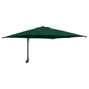 vidaXL Gartenparasol Grün 248,5 x 247,5 x 160 cm Stoff
