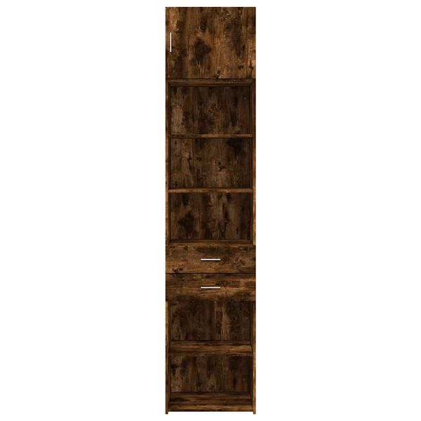 vidaXL Hochschrank Schmal R&auml;uchereiche 50x42,5x225 cm Holzwerkstoff