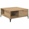 vidaXL Couchtisch Artisan-Eiche 80 x 80 x 36,5 cm Holzwerkstoff