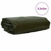 vidaXL Plane 650g / m&sup2; Olive Gr&uuml;n 3,5 x 5 m Canvas mit PVC-Beschichtung