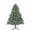 vidaXL Künstlicher Weihnachtsbaum mit 300 LEDs Grün 160 x 160 x 240 cm