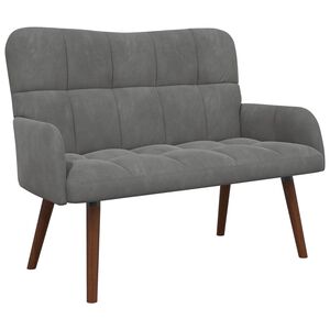 vidaXL 2-Sitzer Sofa Dunkelgrau 115 x 61 x 87 cm Samt