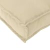 vidaXL Palettenkissen Beige 180 x 40 x 8 cm Oxford-Stoff