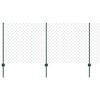 vidaXL Kettenzaun mit Pfosten 10 x 1 m (B x H) PVC-beschichteter Stahl