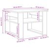 vidaXL Couchtisch mit Speicher Wei&szlig; 64 x 54 x 44 cm Holzwerkstoff