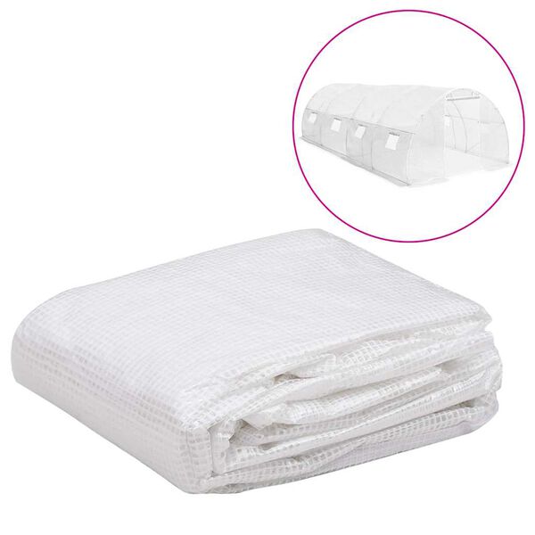 vidaXL Ersatzabdeckung f&uuml;r Gew&auml;chshaus (18 m&sup2;) 3x6x2 m Transparent