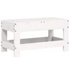 vidaXL Gartenhocker Wei&szlig; 62x30x32 cm Massivholz Kiefer