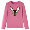 vidaXL Kinder-Langarmshirt Himbeerrosa 92