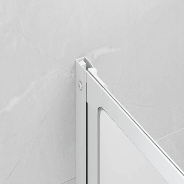 vidaXL Badewannenbildschirm Matt 120 x 117 cm Aluminium & PP-Paneel