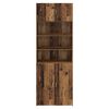 vidaXL Aufbewahrungsschrank Altholz 80 x 42,5 x 225 cm Holzwerkstoff