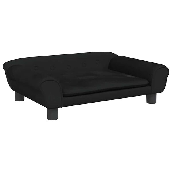 vidaXL Hundebett Schwarz 70x48x22 cm Samt