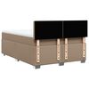 vidaXL Boxspringbett Matratze Cappuccino-Braun 160x200 cm Kunstleder